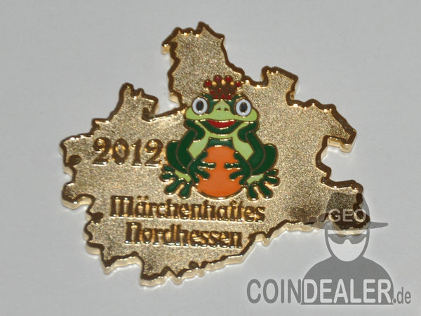 Märchenhaftes Nordhessen 2012 Geocoin - "Froschkönig" Gold